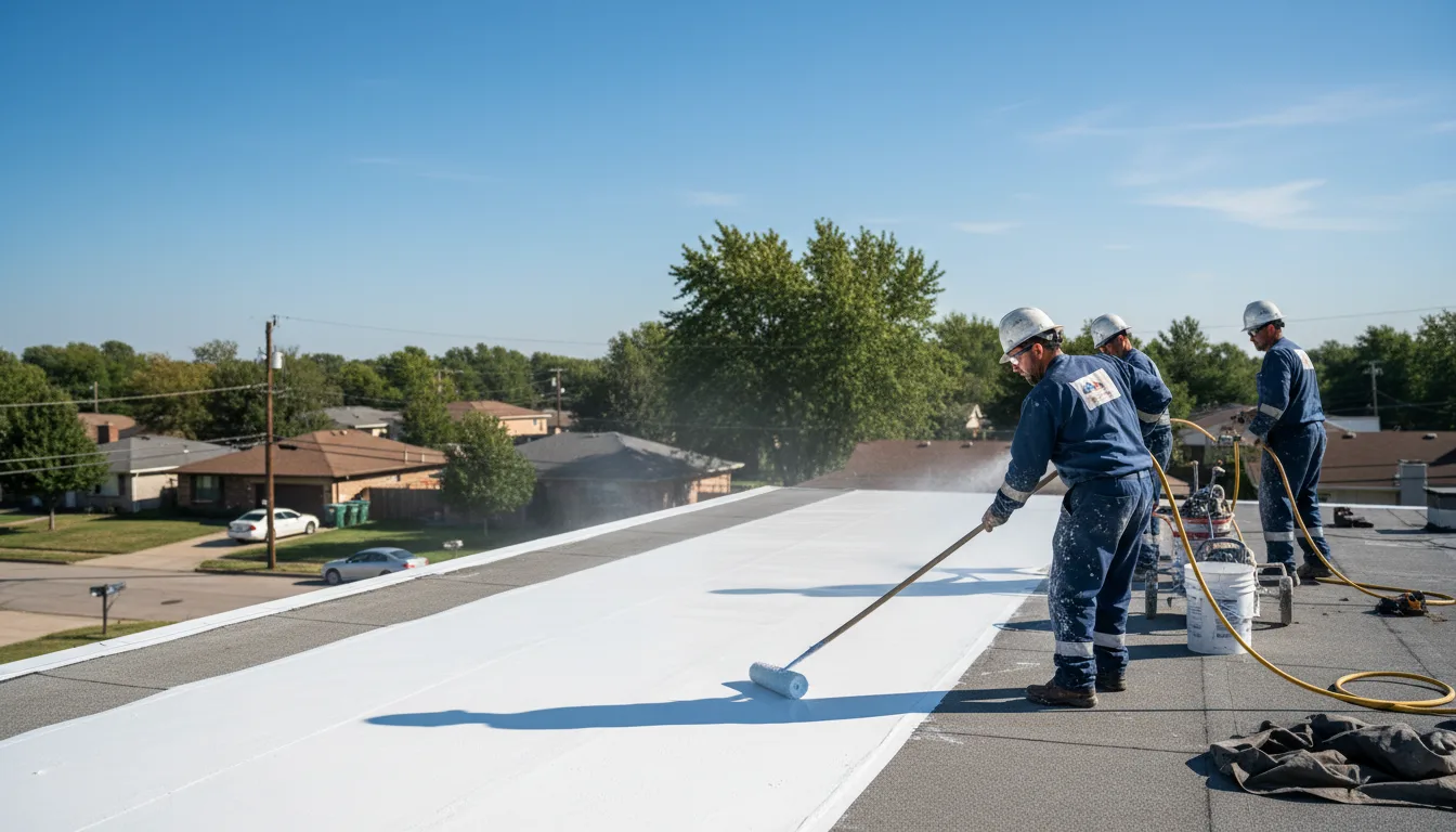 Commercial roof coating in Lake City, KS near me